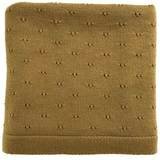 Couverture Bibi en tricot laine Bio - moutarde HVID