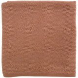 Couverture Coco en tricot laine Bio - brick HVID