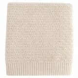 Couverture Dora en tricot laine Bio - naturel HVID