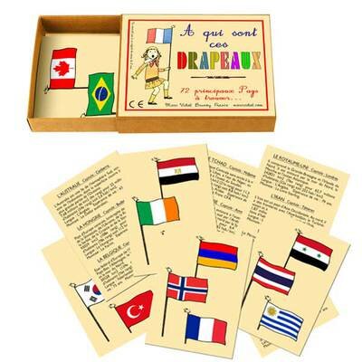 A qui sont ces drapeaux ? MARC VIDAL www.little-home.fr Jeu enfant Vintage