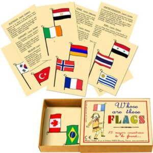 A qui sont ces drapeaux ? MARC VIDAL www.little-home.fr Jeu enfant Vintage