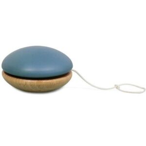 Yoyo en bois - bleu thalassa NOBODINOZ petit jeu et jouet en bois peint pour enfant