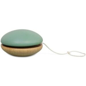 Yoyo en bois - vert tropical NOBODINOZ petit jeu et jouet en bois peint pour enfant
