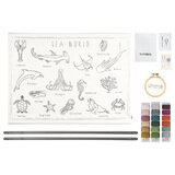 Kit créatif broderie School Poster Sea World NUMERO74