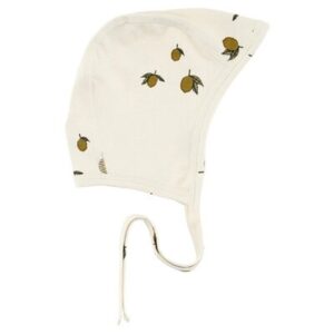 Bonnet Naissance Helmet Cerises Cherry Bio KONGES SLOJD www.little-home.fr