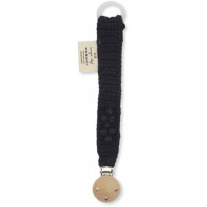 Attache-tétines sucettes tricot - navy KONGES SLOJD