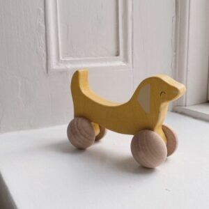 Jouet en bois roulant - Chien KONGES SLOJD