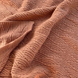 Couverture pointelle en tricot Bio Brush KONGES SLOJD www.little-home.fr