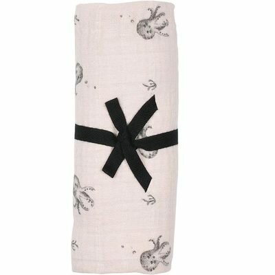 Lange imprimé Bianca - poulpe rose ROSE IN APRIL l www.little-home.fr Bain