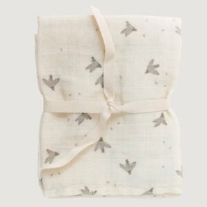 Lange 70 x 70 cm - Pigeon MAIN SAUVAGE l www.little-home.fr Nouveauté bébé