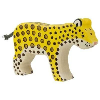 Figurine animal en bois - léopard HOLZTIGER l www.little-home.fr Jouet en bois Enfant Cadeau Noël