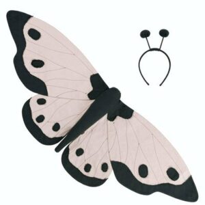 Ailes papillon Lucy et headband rose poudre NUMERO 74