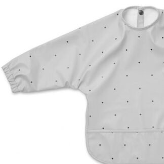 Bavoir Tablier déperlant Cape Merle Pois gris LIEWOOD