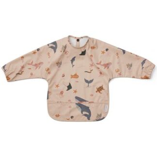 Bavoir Enfant déperlant Cape Merle Animaux Mer LIEWOOD www.little-home.fr