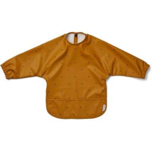 Bavoir Tablier déperlant Cape Merle Pois ocre LIEWOOD