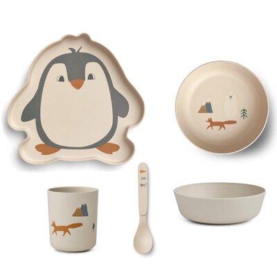 Coffret vaisselle enfant en bambou - Artic LIEWOOD