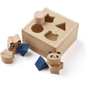 Boîte à formes puzzle en bois LIEWOOD l www.little-home.fr Jeu Encastrement Premier âge Jouet bébé bois