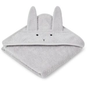 Cape de bain Lapin gris clair bio Albert LIEWOOD l www.little-home.fr Sortie Bain Bébé Enfant Serviette