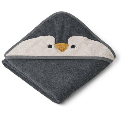 Cape de bain bébé Pingouin LIEWOOD l www.little-home.fr Sortie Bain Bébé