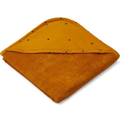 Cape de bain bébé pois ocre LIEWOOD l www.little-home.fr Sortie Bain Bébé