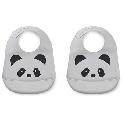 Bavoirs Tilda silicone recyclé souple panda LIEWOOD www.little-home.fr