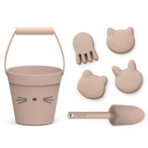 Seau Pelle Moules Jouets Plage Chat rose LIEWOOD