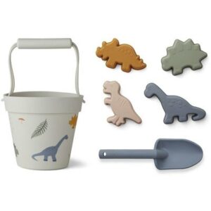 Seau Pelle Moules accessoires Plage Dino Mix LIEWOOD