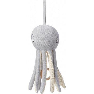 Mobile musical Angela - pieuvre octopus gris LIEWOOD
