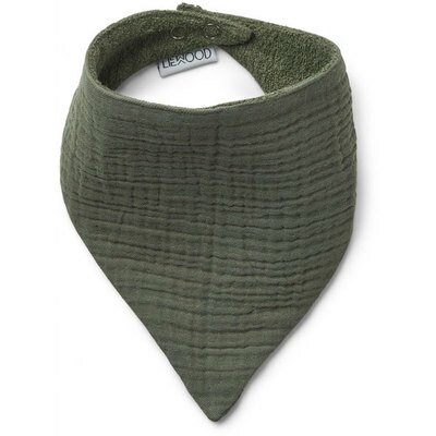 Set 2 Bavoirs bandana Bio Andrea vert vintage LIEWOOD