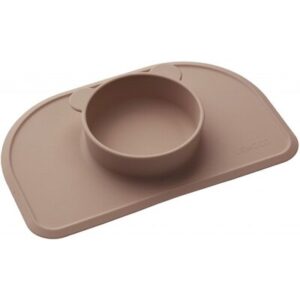 Set repas silicone mini bol ours - rose foncé LIEWOOD