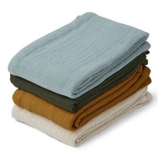 4 langes bio Leon - nuances de bleu sable mix LIEWOOD