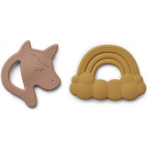Anneau dentition silicone licorne arc en ciel LIEWOOD www.little-home.fr