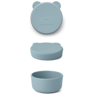 Boîte pique-nique snack - Ours sea blue LIEWOOD