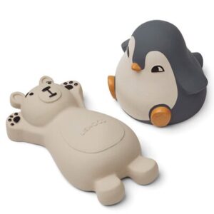 2 jouets bain Ours / Pingouin - Blue mix LIEWOOD