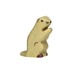 Figurine en bois peint Marmotte fabrication artisanale HOLZTIGER