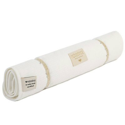 Matelas à langer de Voyage Nomad Blanc coton Bio NOBODINOZ l www.little-home.fr Cadeau de Naissance