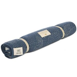 Matelas à langer de Voyage Bubble Bleu nuit coton Bio NOBODINOZ l www.little-home.fr Cadeau de Naissance