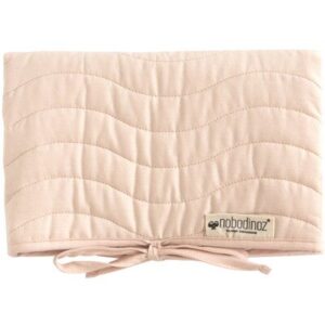 Matelas à langer nomade matelassé Marbella rose pastel bloom pink coton Bio NOBODINOZ l little-home.