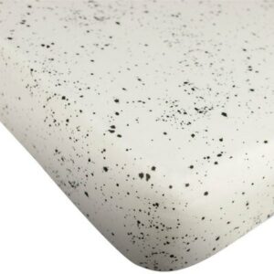 Drap housse bébé - galaxy blanc écru MIES and Co l www.little-home.fr Linge de lit bébé 60 x 120 cm BIO
