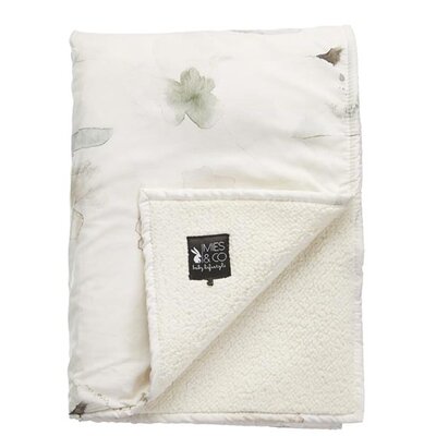 Couverture polaire naissance Forever Flower MIES and Co www.little-home.fr