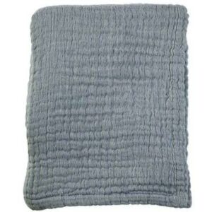 Couverture bébé mousseline bio bleu ciel MIES and Co