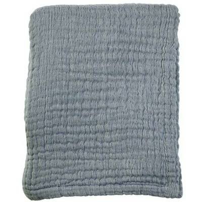 Couverture bébé mousseline bio bleu ciel MIES and Co
