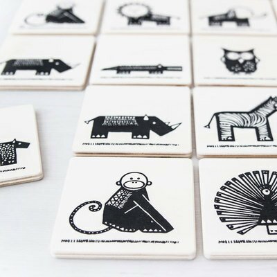 Jeu de Memory en bois naturel OOH NOO l www.little-home.fr Jeu de mémoire