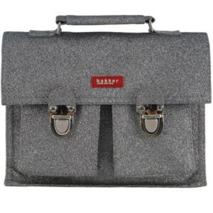 Petit cartable bretelles - paillettes silver BAKKER MADE WITH LOVE