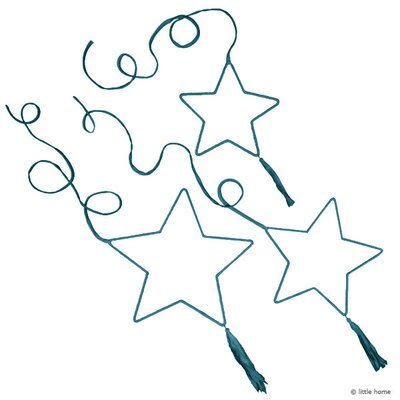 Mobile 3 étoiles - bleu canard NUMERO 74