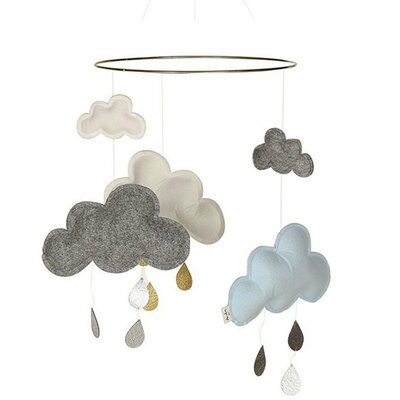 Mobile Nuage Blueberry KONGES SLOJD l www.little-home.fr Décoration Poétique Chambre enfant Eveil Bébé