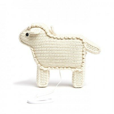 Mouton musical naturel ANNE-CLAIRE-PETIT l www.little-home.fr Jouets en Tricot Crochet Design Eveil bébé