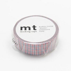 MT - quadrillé rouge et bleu MASKING TAPE
