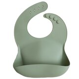 Bavoir Bibs silicone souple - cambridge blue MUSHIE
