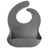 Bavoir Bibs silicone couple - gris foncé grey MUSHIE